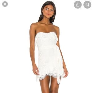 White lovers and friends mini dress